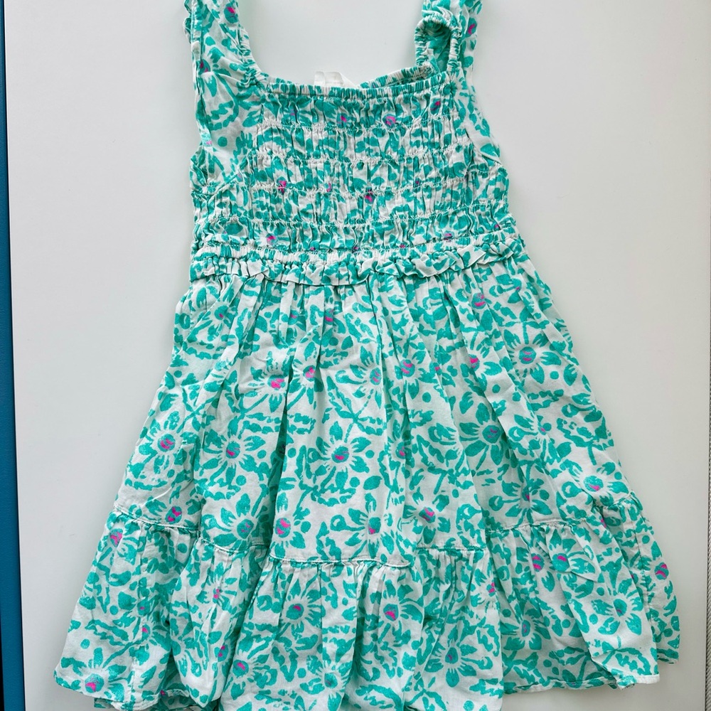 J.Crew Crewcuts Floral Block Print Smocked Dress